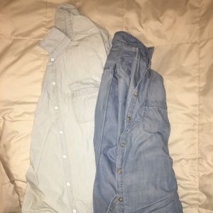 Lightweight Jean Styled Button Up 2 for price of 1